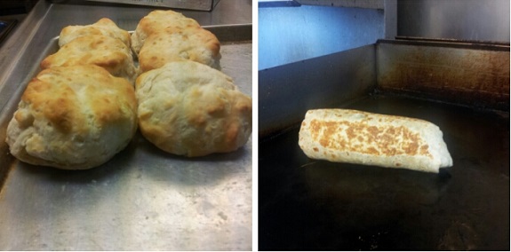 Breakfast Burritos and Fresh Biscuits Daily