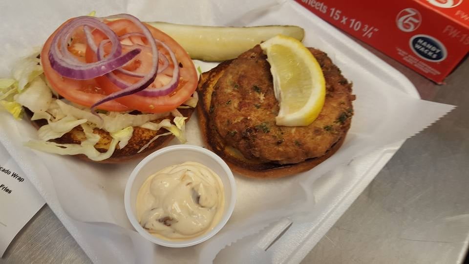 Crab Cake Sandwich at Ten O Six on the Outer Banks
