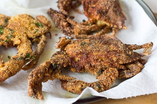 Fried Softshell Crab Basket at Ten O Six Beach Road Bistro