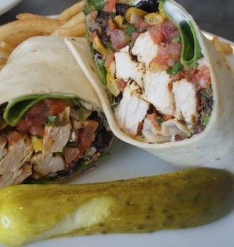 Southwestern Chicken Wrap at Ten O Six Beach Road Bistro